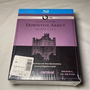 PBS Downtown Abbey Seasons 1, 2 & 3 Blu Ray Limited Edition UK Version Set NWT